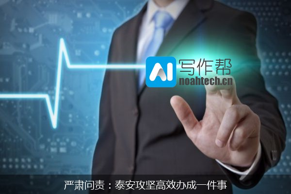 严肃问责：泰安攻坚高效办成一件事