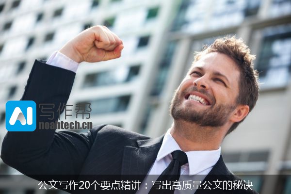 公文写作20个要点精讲：写出高质量公文的秘诀